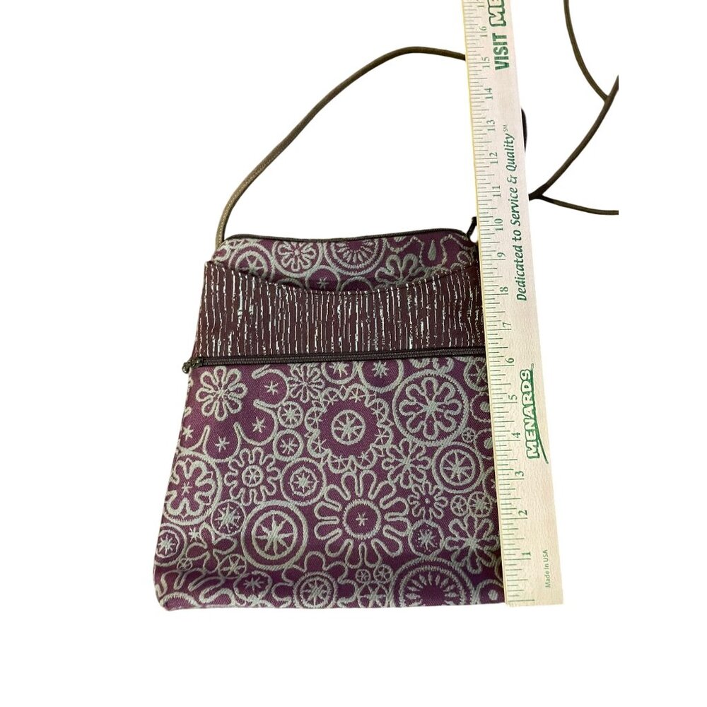 Maruca Sparrow Crossbody Bag Used Burgundy Green - Picture 10 of 16